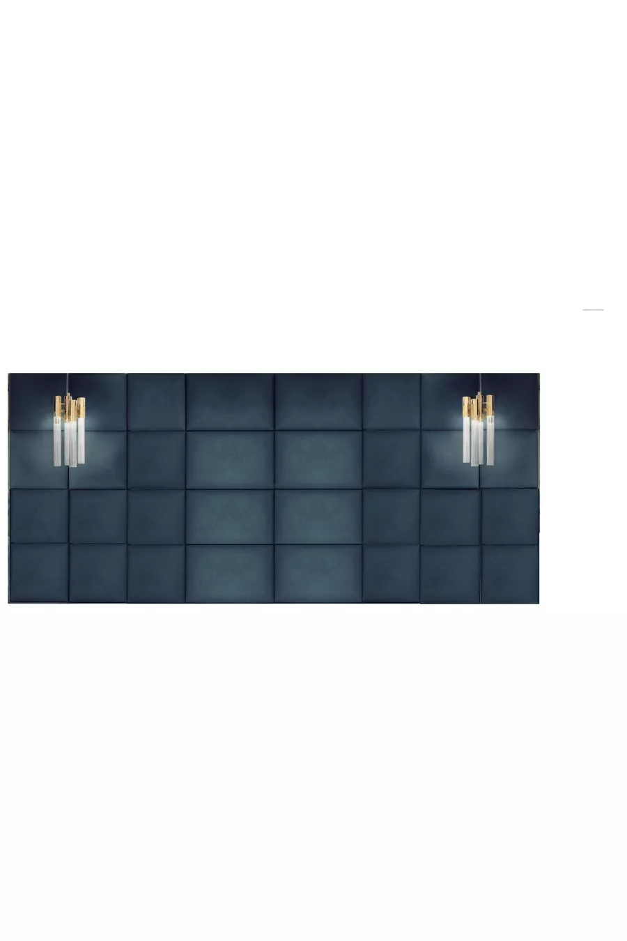 TÊTE DE LIT REMBOURRÉE DÉCORATIVE - PANNEAUX MULTIPLES CM