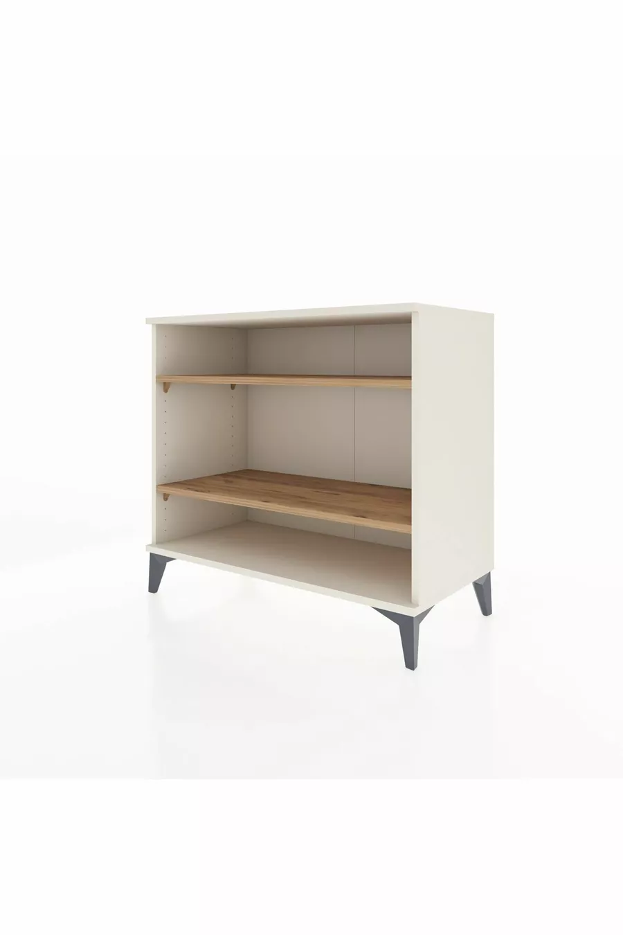 Commode Hyperion 2 étagères Pierre de lune-Pin