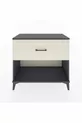 Commode Hyperion à un tiroir Gris anthracite-Sable