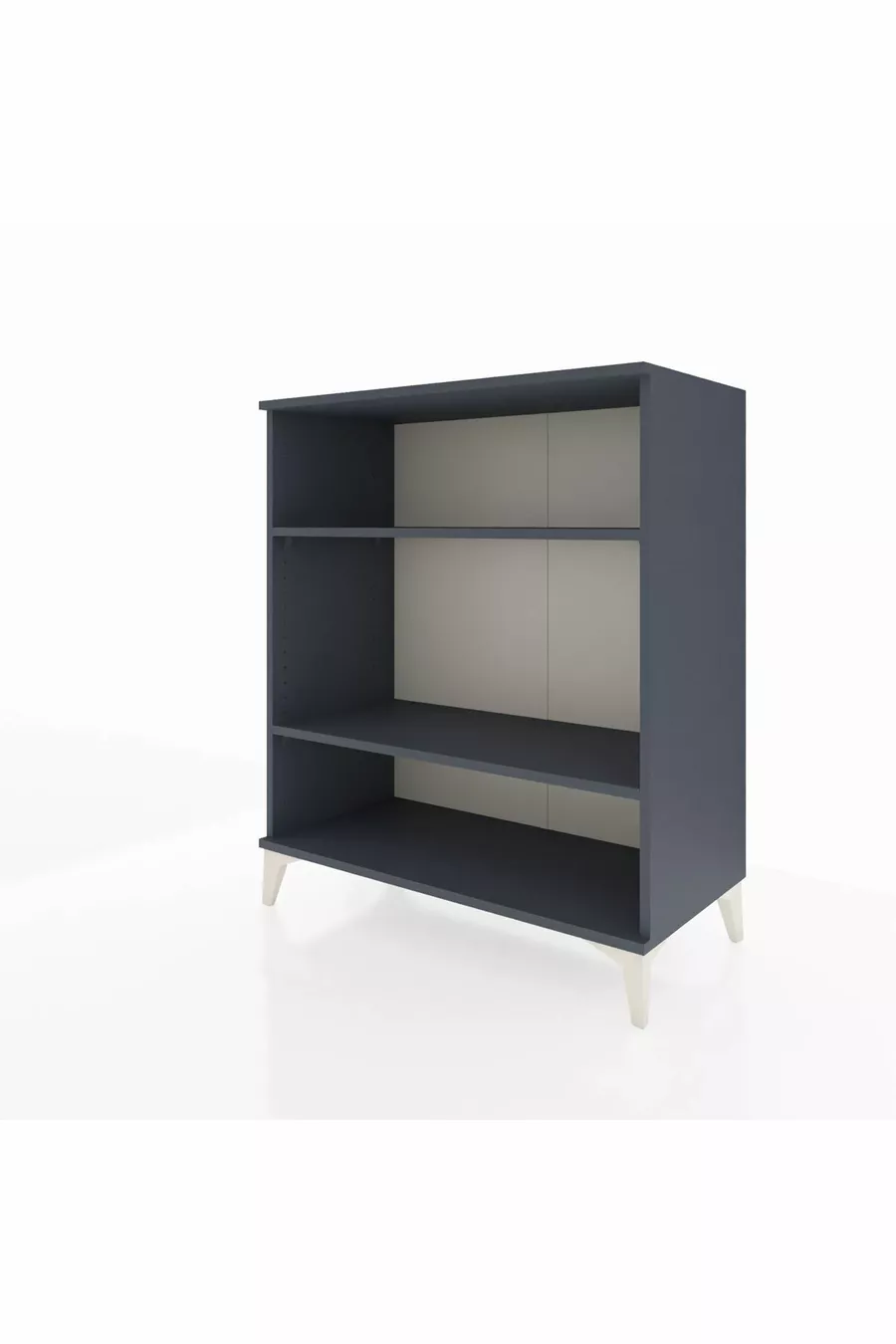 Commode Hyperion 2 étagères Anthracite-Anthracite