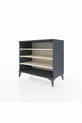Commode Hyperion 3 étagères Anthracite-Pierre de lune