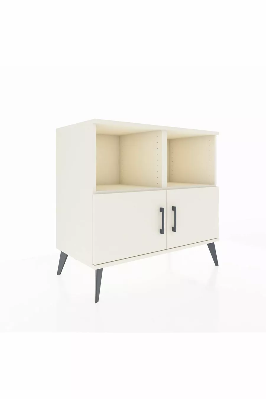 Commode Hyperion 2 étagères 2 portes Pierre de lune-Pierres de lune