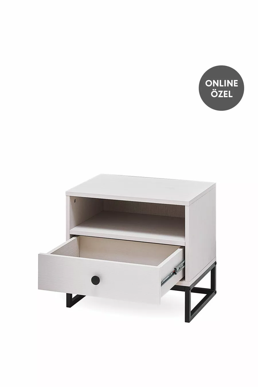 Table de nuit Kalinsta - Blanc