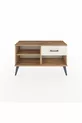 Commode Arges avec une étagère et un tiroir en pin-pin / quartz