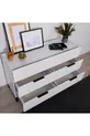 Commode Oryana à 6 tiroirs - Blanc Lac Mat cm