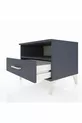 Commode Hyperion à une étagère et un tiroir Anthracite-Anthracite