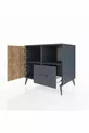 Commode Kronos 2 étagères, 1 tiroir, 2 portes, Anthracite-Sapin/Anthracite
