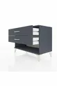 Commode Hyperion 2 tiroirs Anthracite-Anthracite