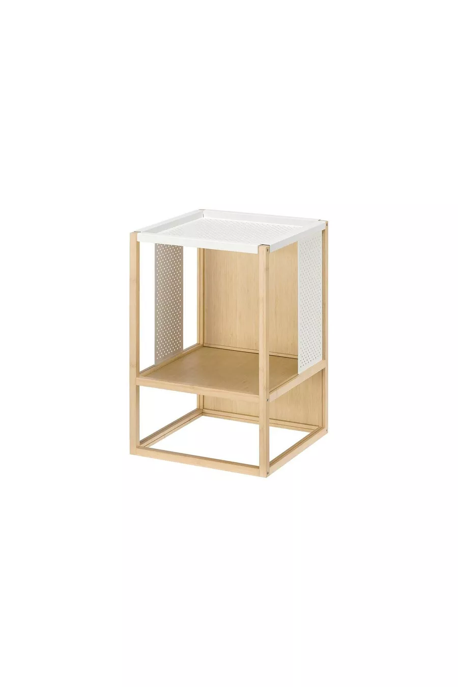 table de chevet, bambou-blanc, cm