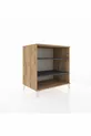 Commode Kronos 2 étagères Pin-Anthracite