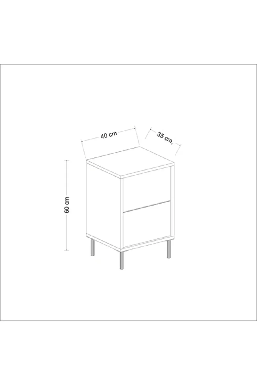 Table de chevet Kozan Travertin Or