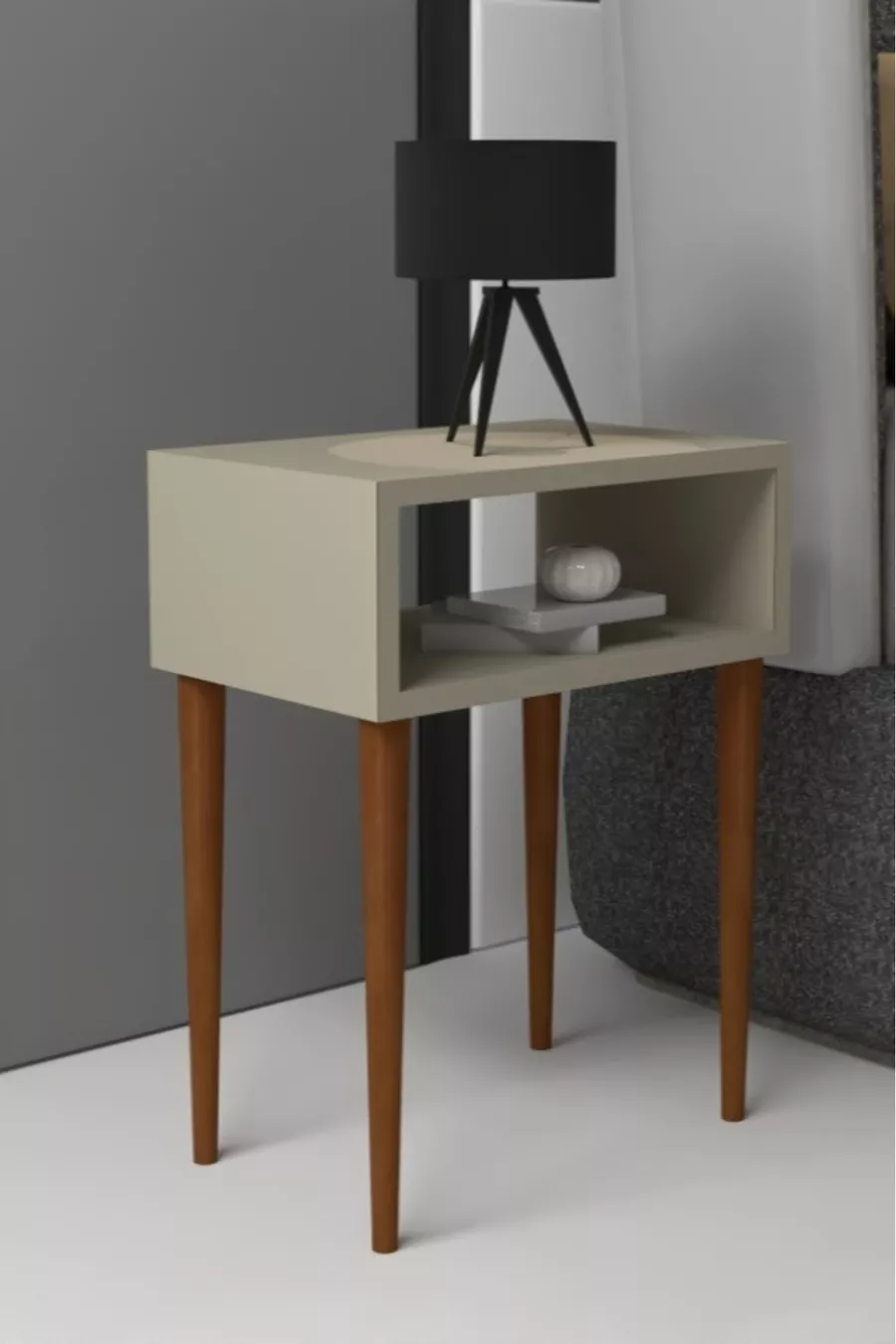 Table de chevet carrée - Pierre de sable