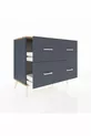 Commode Hyperion 4 tiroirs Anthracite-Sapin/Anthracite
