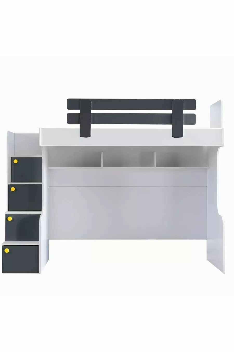 Lits superposés, armoire et bureau Metris Ranza, 1 matelas Comfort