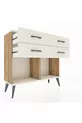 Commode Arges 4 tiroirs Pin-Pierre de Lune