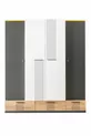 Chambre Jeune Relax - Armoire 4 Portes, Lit, Table de Chevet