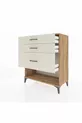 Commode Hyperion 3 tiroirs Pin-Ambre