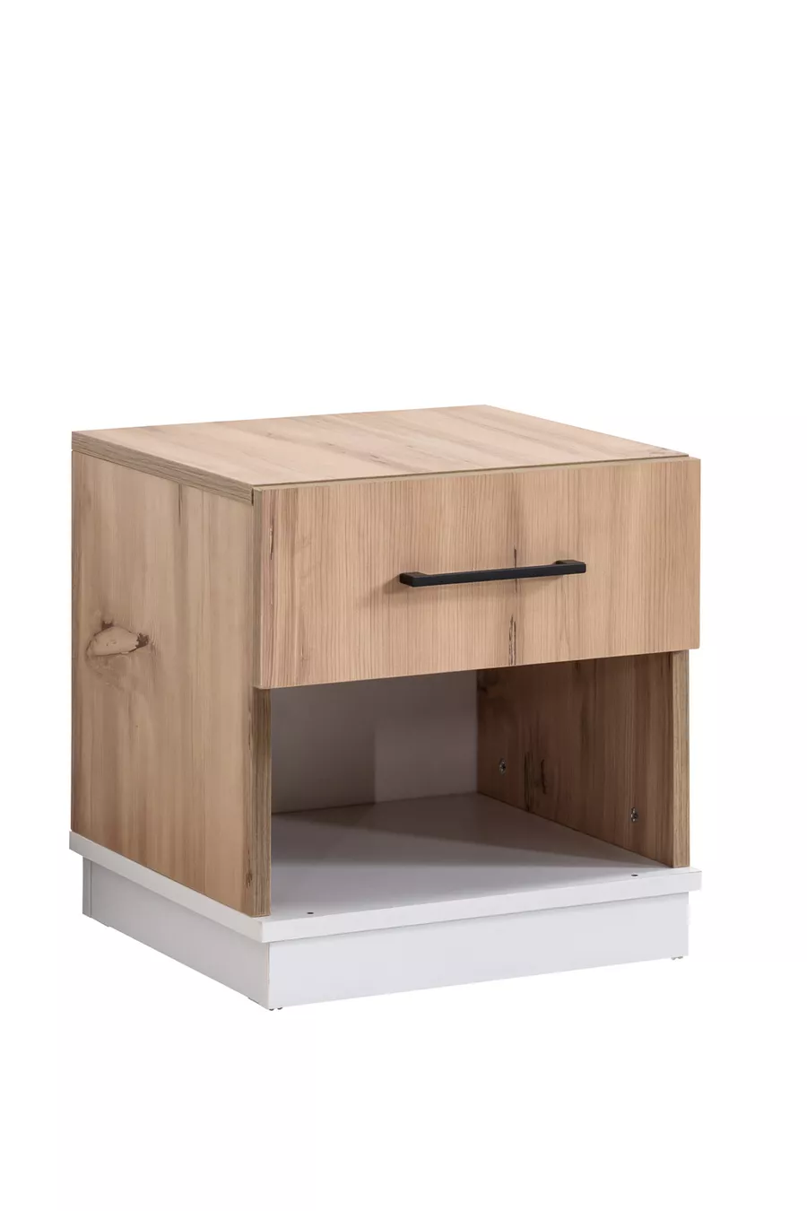 Chambre d'enfant Efes Armoire 3 Portes, Lit, Table de Nuit Noyer Crème