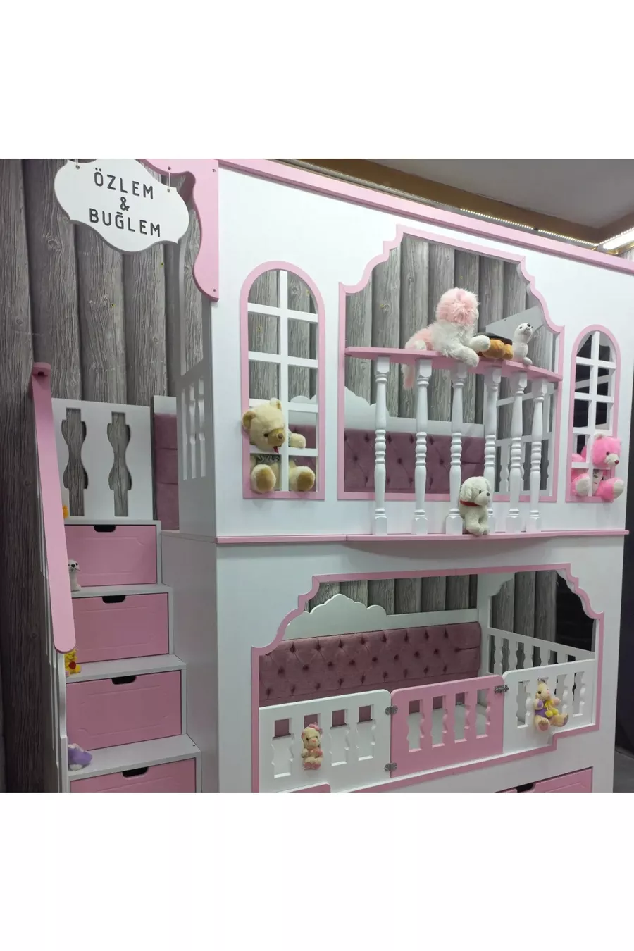 Lit superposé avec balcon pour princesse