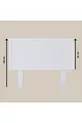 Tête de lit en bois blanc modèle marbré (HORIZONTAL)