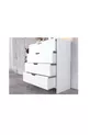 CHIFFONNIER EFES, 4 TIROIRS, BLANC