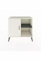 Commode Hyperion à 2 étagères avec une porte en pierre de lune / anthracite