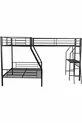 Lit mezzanine avec bureau pour trois personnes au design moderne