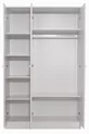 Lit superposé, lit superposé avec bureau intégré et armoire 3 portes Londres