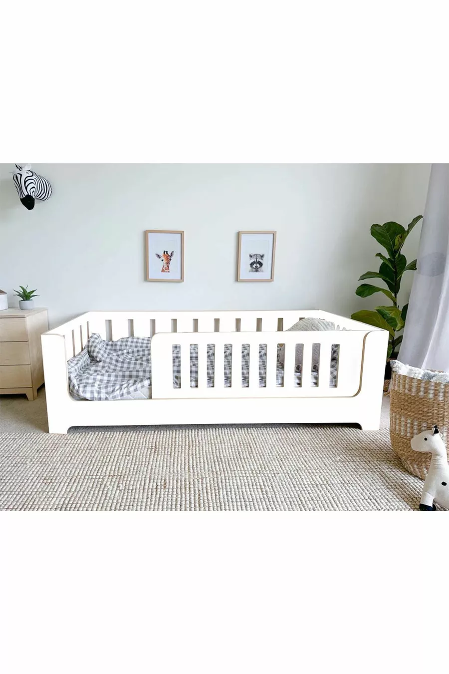 Lit Montessori pour enfants et bébés MarkaaWM Zambak Blanc