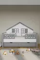 % Lit Montessori pour enfants en MDF avec tiroirs, gris