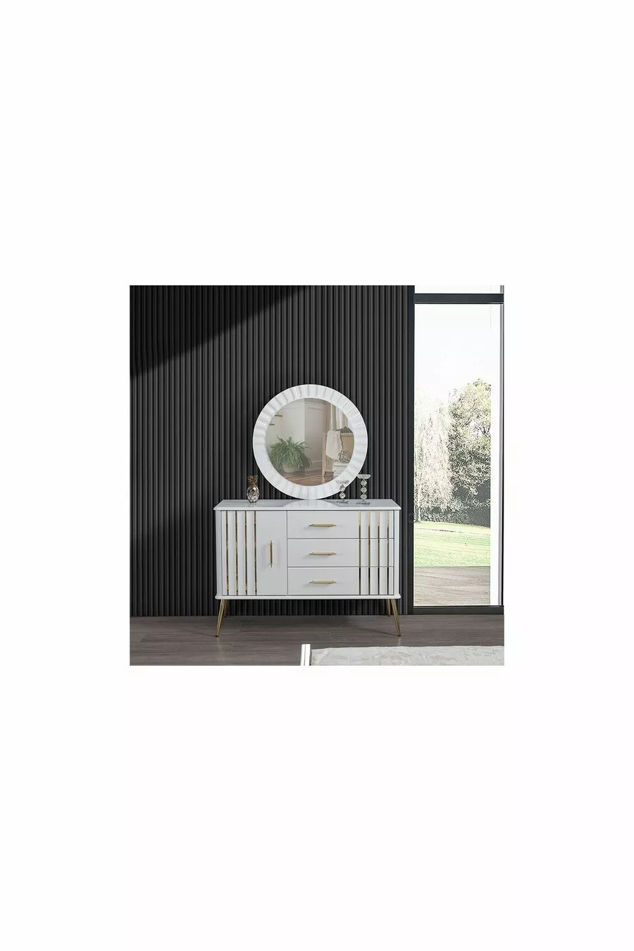 Ensemble de chambre à coucher Erva à base de MDF