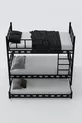 Chambre d'enfant pour jeunes avec lits superposés et lit métallique Zambak Yavrulu Noir