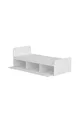 Lit Cadre Akser Blanc – Compatible avec Lit Simple, Lit Pour Jeune Avec Armoire
