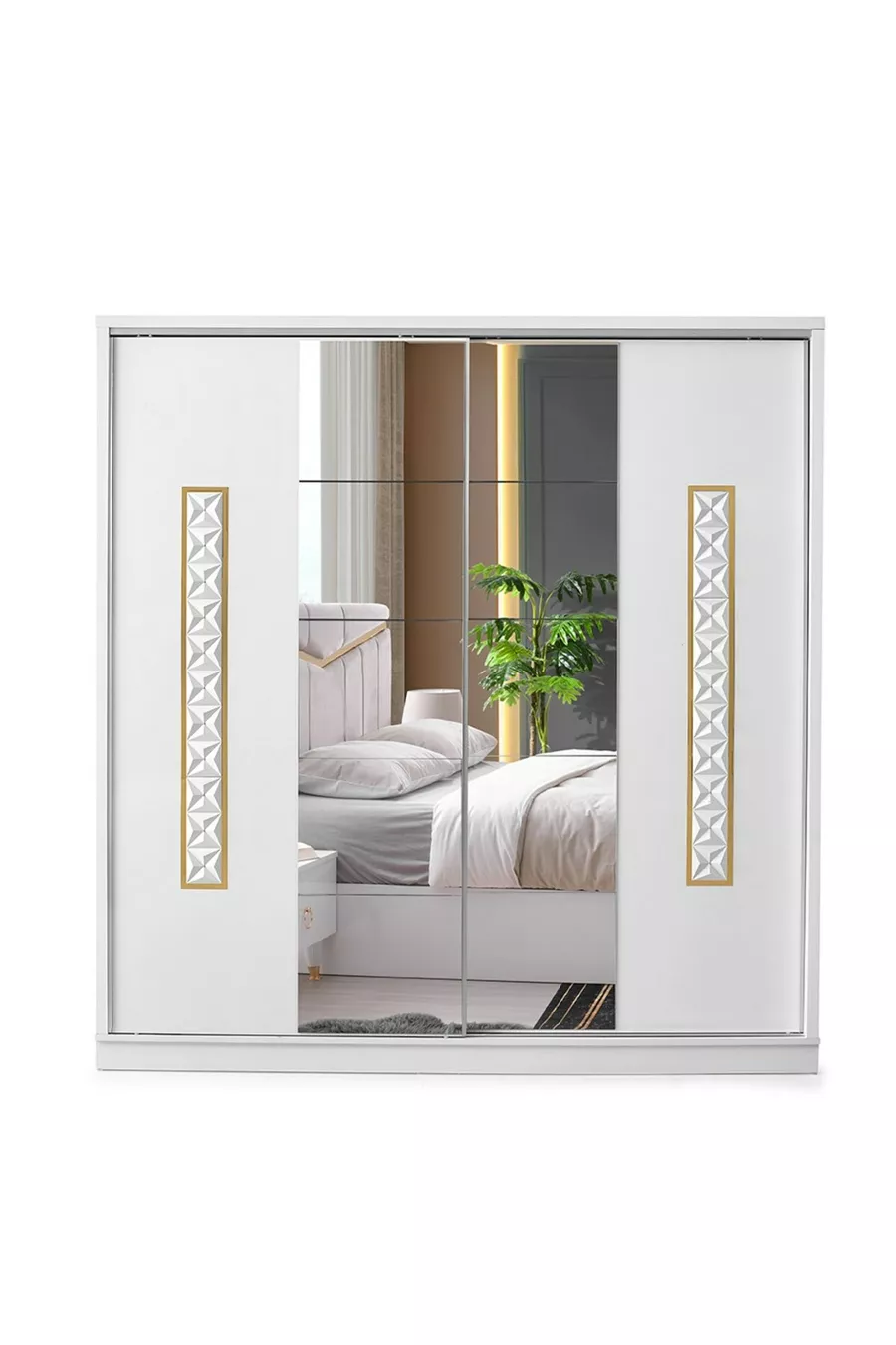 Ensemble de chambre à coucher Şehzade Beyaz Avrasya