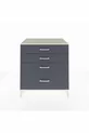 Commode Kronos 4 tiroirs Pierre de lune-Anthracite
