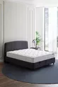 Ensemble 3 pièces lit Silver Therapy, sommier Canto, tête de lit Silver une place - Anthracite