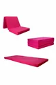 Lit pliant avec mousse Işbir, matelas en mousse, fuchsia