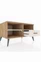 Commode Kronos 2 étagères 1 tiroir Pin-Pierre de lave