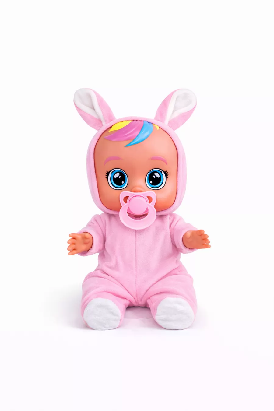 Bébé en viande qui pleure et parle rose poudré