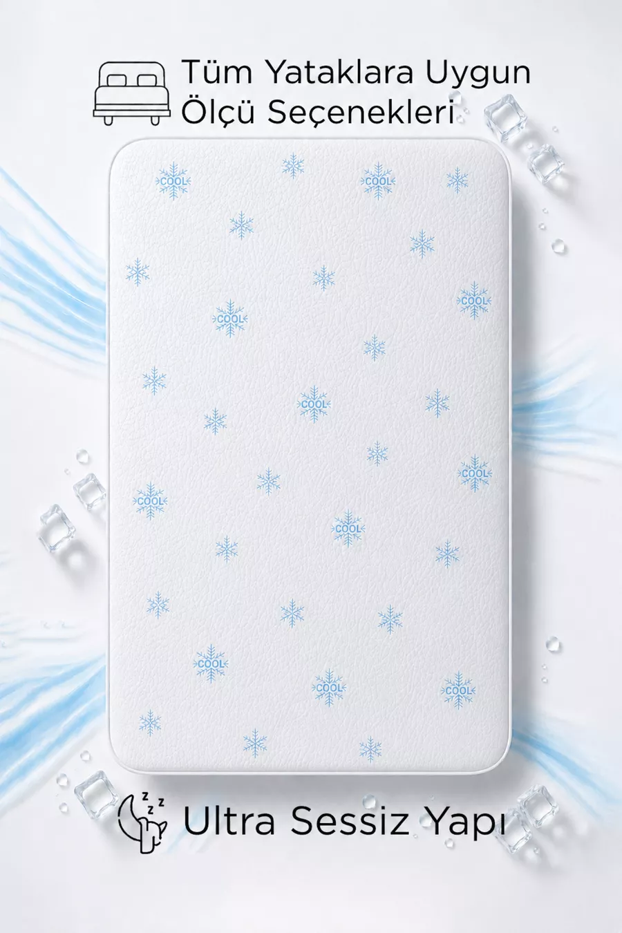 Protège-matelas imperméable COOL Premium Fitted | Frais, ultra-silencieux, qui ne fait pas transpirer