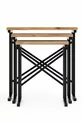 Table gigogne  en métal avec pieds - Pin