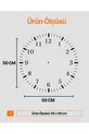 Horloge murale silencieuse de Noël en bois noir noyer avec motif de couleur,  cm