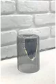 Verre de lampe à tube brillant rayé couleur chrome, abat-jour chandelier, pièce de rechange en verre  cm, compatible avec douille 