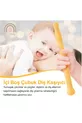 Suceur de dent pour bébé en silicone (hochet-tube à mâcher-paille) 2 hochets 1 brosse