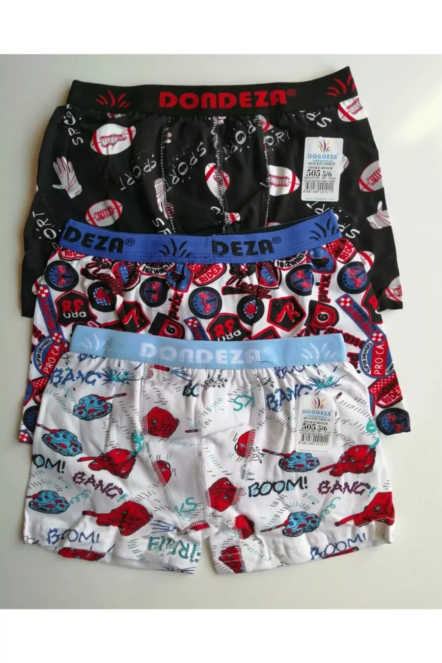 Boxer garçon 3 pièces