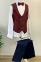 Ensemble de sport pour garçon Mojo avec gilet à poches  Bordeaux