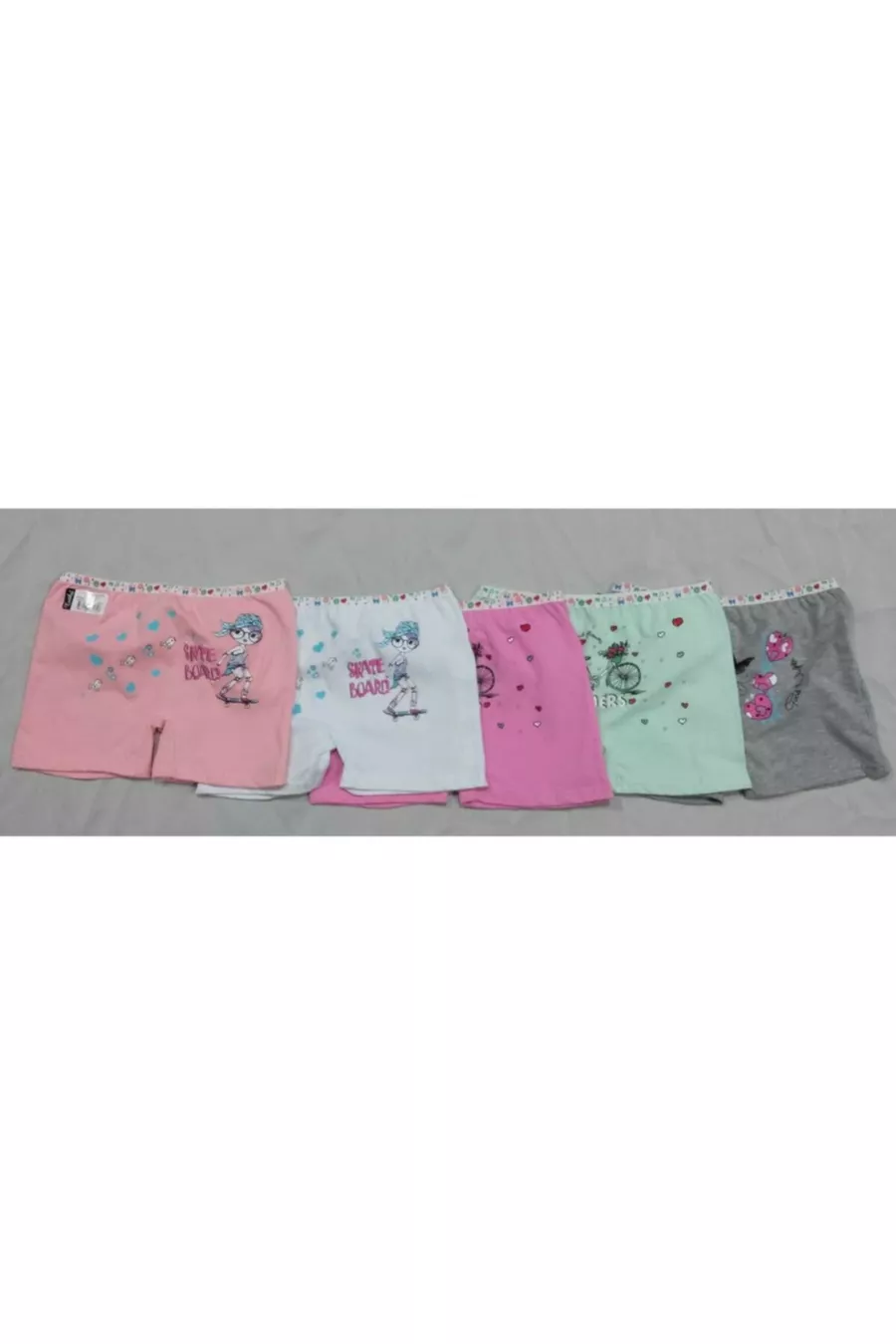 Shorts boxeur pour fille 5 pièces