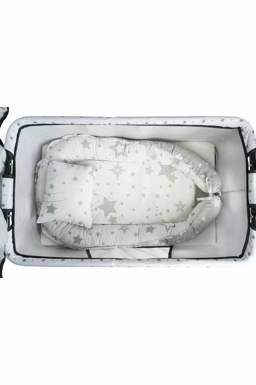 Btrend Babynest Lit et Oreiller + Cadeau Pochette Berceau Bascule Panier Lit Bébé Hamac Ensemble 2 pièces