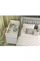 Petit berceau bercé pour bébé avec lit et ensemble de sommeil bleu, cadeau