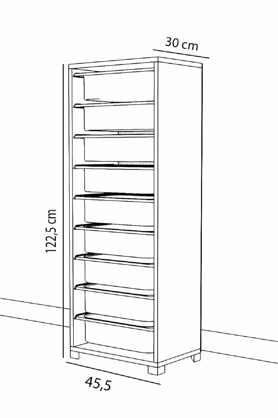 Armoire à jouets à 9 paniers polyvalente - Colorée